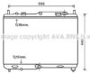 AVA QUALITY COOLING FDA2441 Radiator, engine cooling